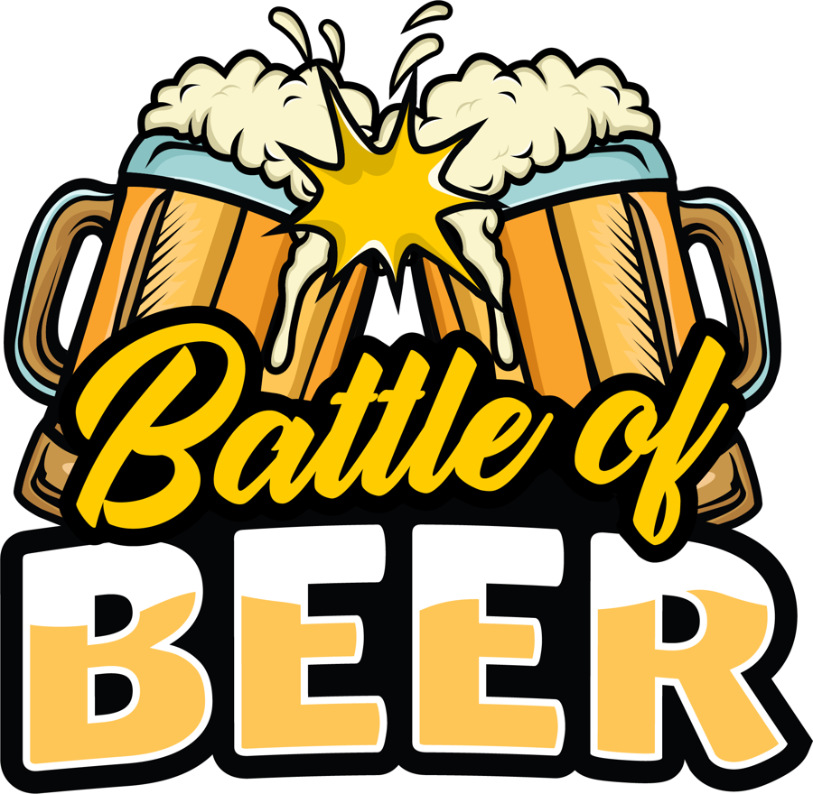 Battle of Beer Logo: zwei Bierkrüge stoßen an