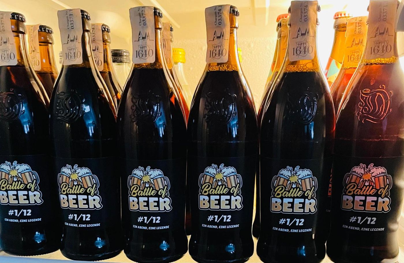 Bierflaschen mit eigenen Battle-of-Beer-Etiketten